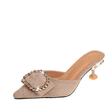 Load image into Gallery viewer, Women Summer High Heels Mules Slippers