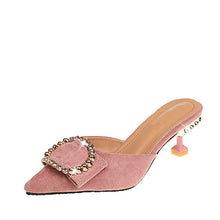 Load image into Gallery viewer, Women Summer High Heels Mules Slippers