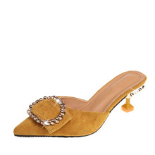 Load image into Gallery viewer, Women Summer High Heels Mules Slippers