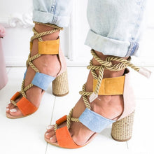 Load image into Gallery viewer, Pointed Fish Mouth Gladiator Sandals Woman Fashion 2019