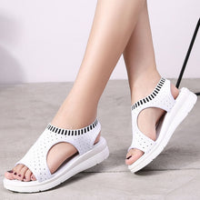 Load image into Gallery viewer, Knitting Slip-on Flat Sandals Fashion 2019