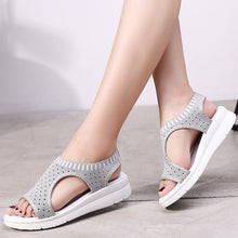 Load image into Gallery viewer, Knitting Slip-on Flat Sandals Fashion 2019